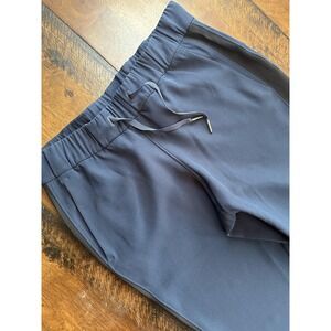 Lululemon Jogger Pants Womens Medium Dance Studio Navy Blue Elastic‎ Waist